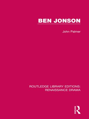 cover image of Ben Jonson